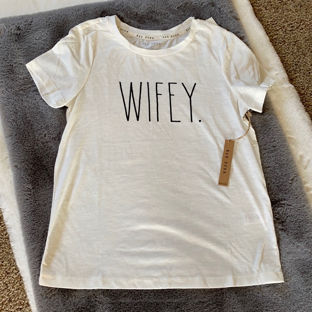 Last One! Size Medium New Rae Dunn Wifey T-shirt